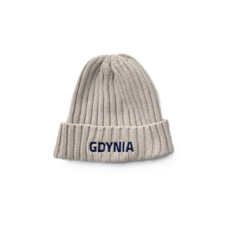 czapka z napisem Gdynia beżowa