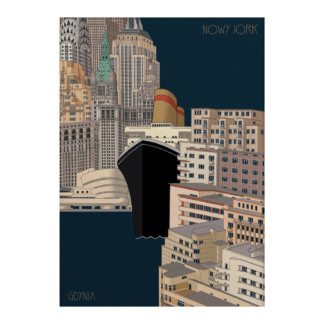 plakat Gdynia - Nowy Jork