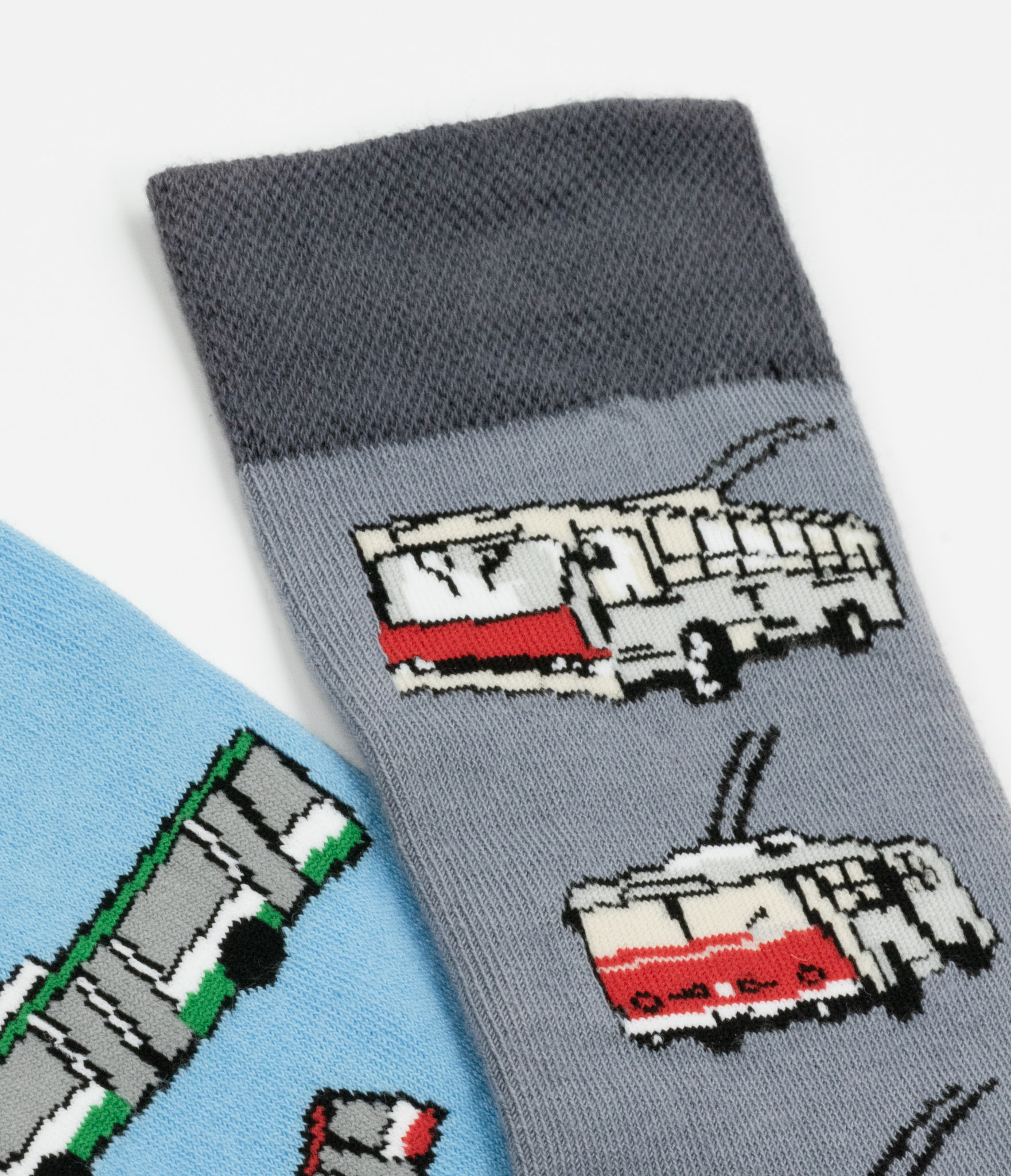 gdyńskie skarpetki trolejbusowe mismatched