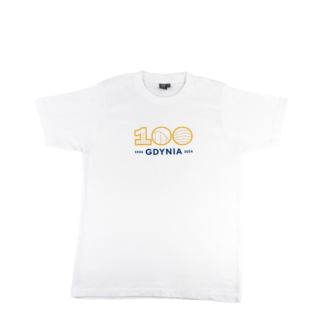 Biała koszulka Gdynia100