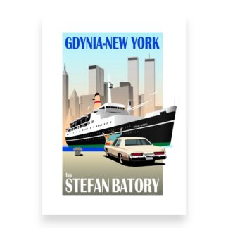 Plakat "tss Stefan Batory"